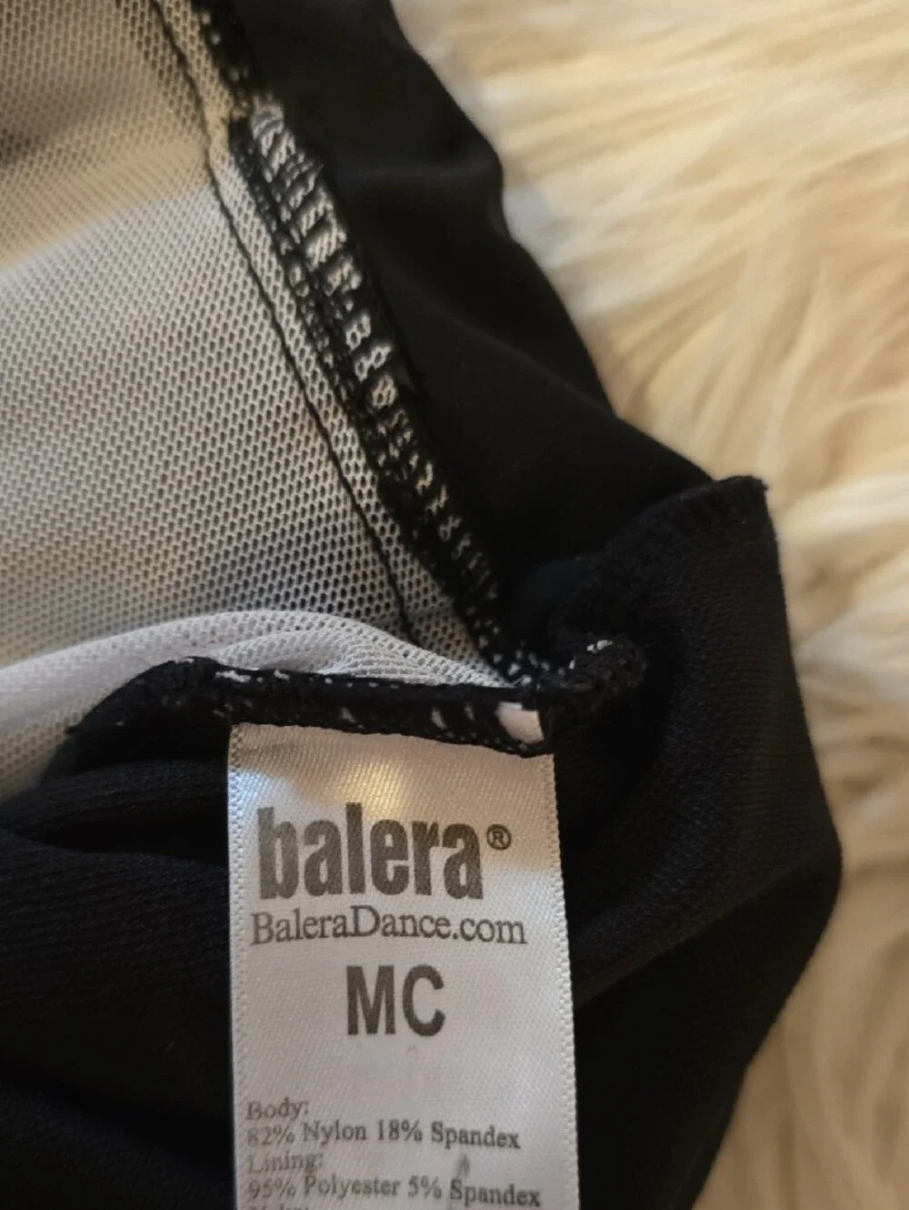 balera Black Solid  Leotard
